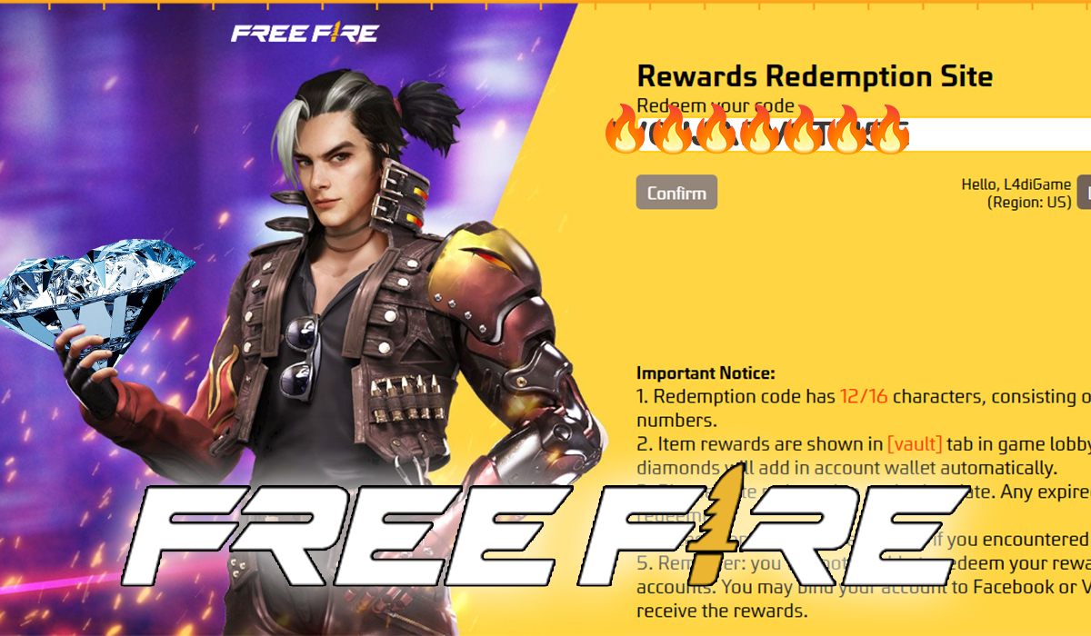 Códigos de Free Fire que funcionan
