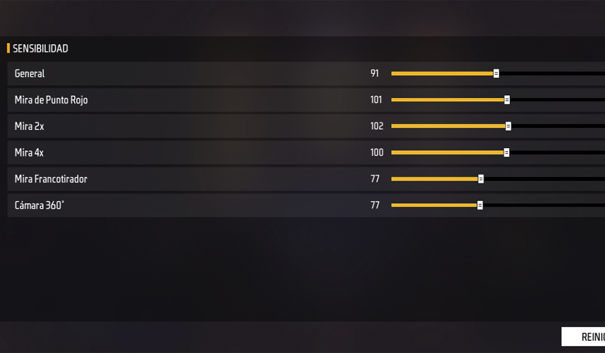 Esta es la sensibilidad en Free Fire que usan algunos youtubers