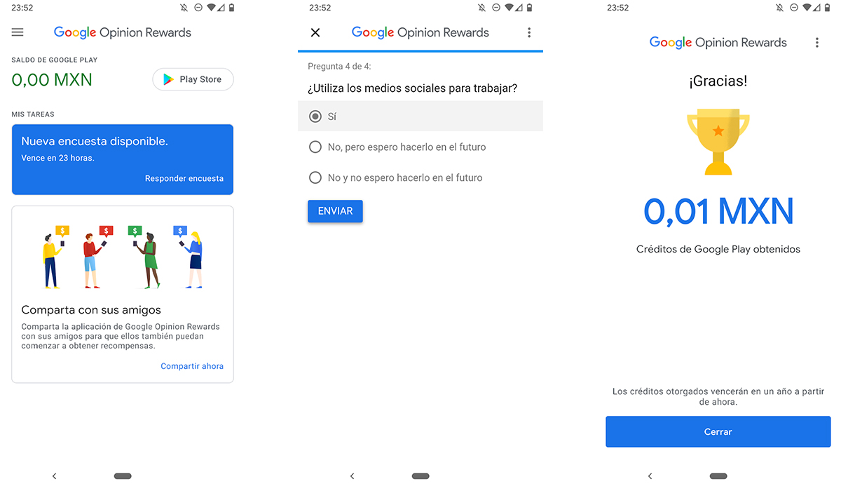 Diamantes gratis en Free Fire: Google Opinio Reward