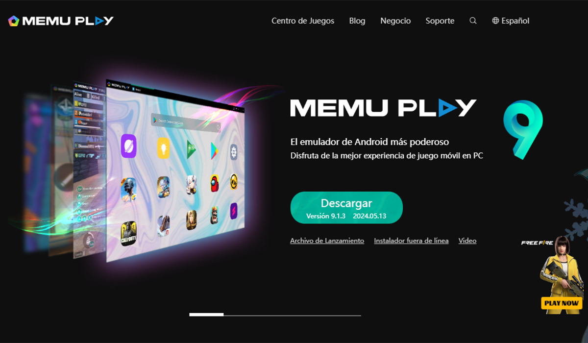 Emuladores Free Fire PC: MEmu Play